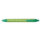 Stylo Noir Motif de Raptor Vert (Dos)