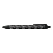 Stylo Noir Motif de raquette de tennis noir (Haut)