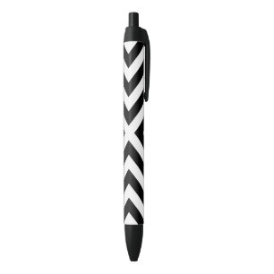 Stylo Noir Motif de rayures