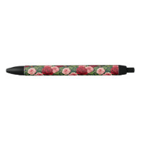 Motif de rose vibrant avec des roses rouges et ros