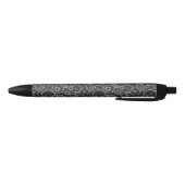 Stylo Noir Motif de roues dentées (Bas)
