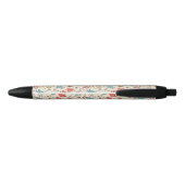 Stylo Noir Motif de Saint-Valentin avec le cupidon (Dos)