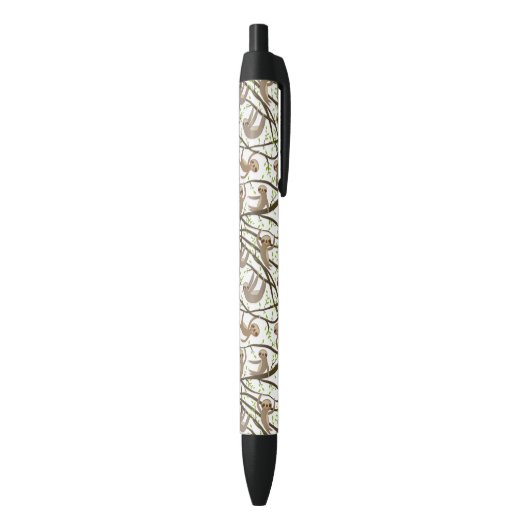 Stylo Noir Motif de sourire de paresse (Bas (Vertical))
