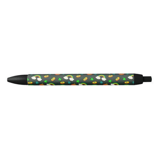 Stylo Noir Motif de St Paddy (Devant)