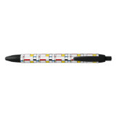 Stylo Noir Motif de Stijl (Dos)