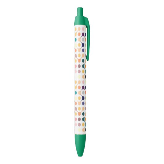 Stylo Noir Motif de structure moléculaire (Bas (Vertical))