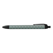 Stylo Noir Motif de style Art déco en bleu turquoise (Haut)