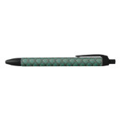 Stylo Noir Motif de style Art déco en vert turquoise (Haut)