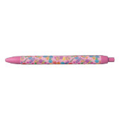 Stylo Noir Motif de sucrerie de lucettes (Devant)