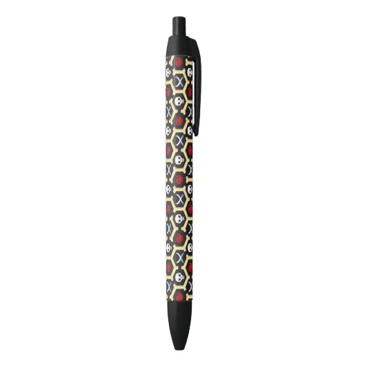 Stylo Noir Motif de thème de bandit (Bas (Vertical))