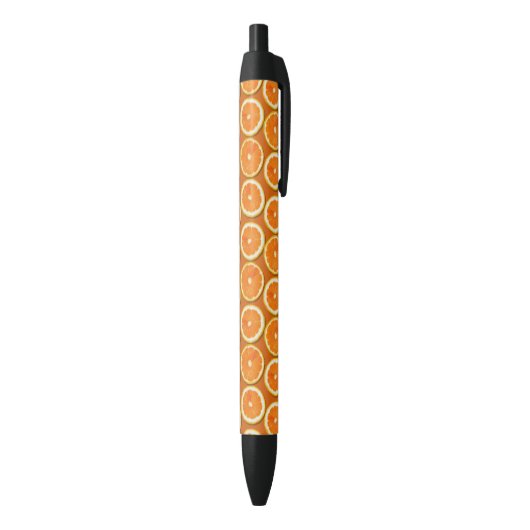 Stylo Noir Motif de tranches de citron (Bas (Vertical))
