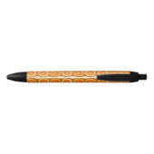 Stylo Noir Motif de tranches de citron (Dos)