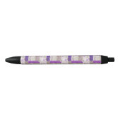 Stylo Noir Motif d'édredon de bébé (Devant)