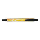 Stylo Noir Motif d'encre couleur Brown jaune moderne (Dos)