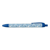 Stylo Noir Motif dentaire bleu de clinique (Haut)
