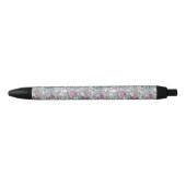 Stylo Noir Motif dentaire de bande dessinée (Devant)
