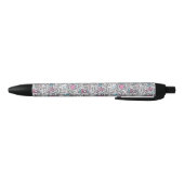 Stylo Noir Motif dentaire de bande dessinée (Bas)