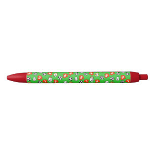 Stylo Noir Motif des Chemises rouges sur un football