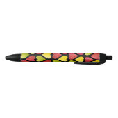 Stylo Noir Motif des coeurs colorés Apple (Bas)