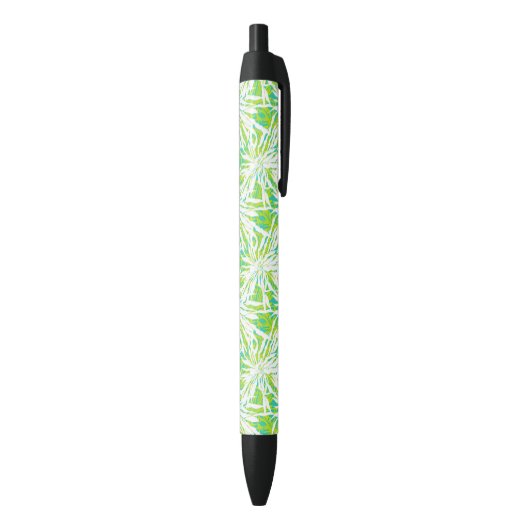 Stylo Noir Motif des Feuilles de Palm Tropical (Bas (Vertical))