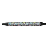 Stylo Noir motif des hiboux de bande dessinée (Devant)