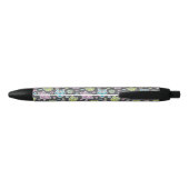 Stylo Noir motif des hiboux de bande dessinée (Dos)
