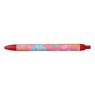 Stylo Noir Motif des lieux de voyage