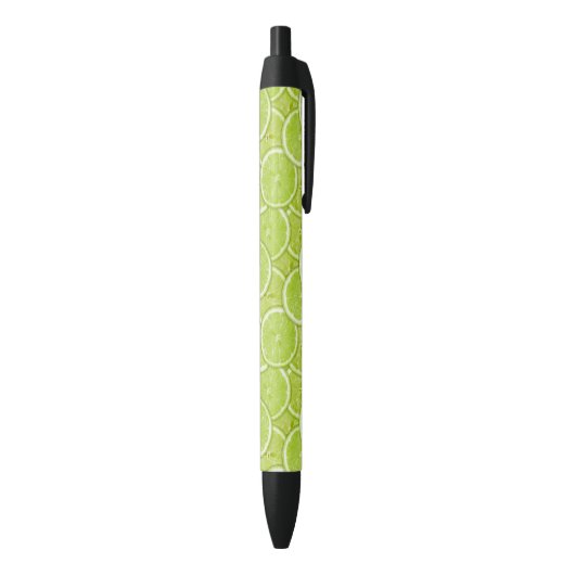Stylo Noir Motif des tranches vertes de chaux (Bas (Vertical))