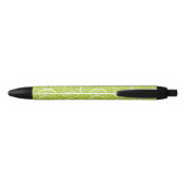 Stylo Noir Motif des tranches vertes de chaux (Dos)