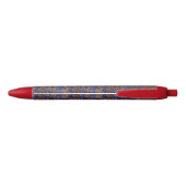 Stylo Noir Motif d'impression Leopard et Zebra (Dos)