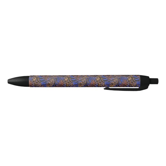 Stylo Noir Motif d'impression Leopard et Zebra (Bas)