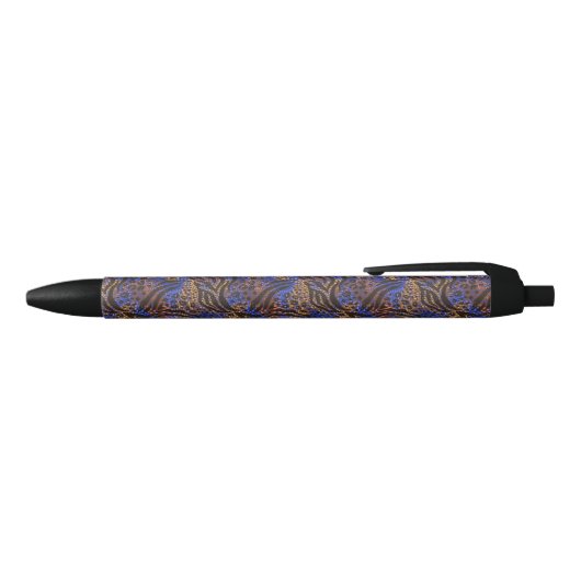 Stylo Noir Motif d'impression Leopard et Zebra (Haut)