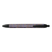 Stylo Noir Motif d'impression Leopard et Zebra (Dos)