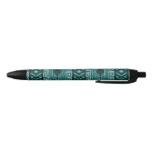 Stylo Noir Motif D'Impression Turquoise Et Noir Sud-Ouest Azt (Bas)
