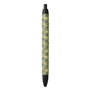 Stylo Noir Motif Dinosaure, Silhouette Dinosaure, Dino Vert