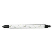 Stylo Noir Motif Dinosaure Vert (Devant)