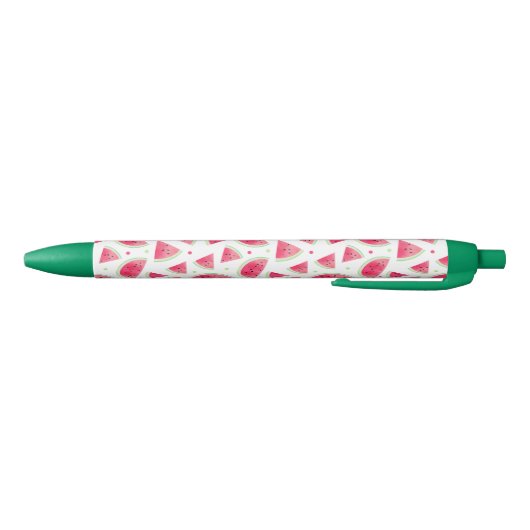Stylo Noir Motif doux de pastèque d'aquarelle (Bas)