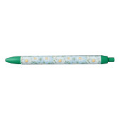 Stylo Noir Motif du jardin fleuri Pastel Daisy (Devant)