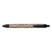 Stylo Noir Motif Empreinte de léopard (Dos)