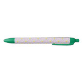 Stylo Noir Motif en coquille de couleur pastel (Bas)