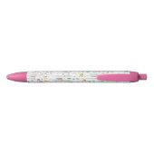 Stylo Noir Motif en pastel mignon de lama (Dos)