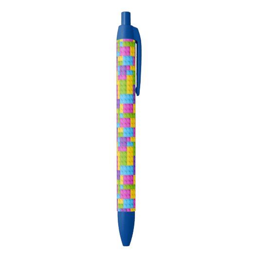 Stylo Noir Motif en plastique de blocs de construction (Bas (Vertical))