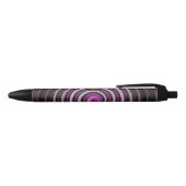 Stylo Noir Motif en spirale violette (Haut)