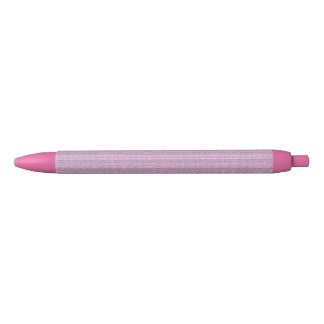 Stylo Noir Motif en tricot rayé Jersey en rose poudré