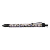 Stylo Noir Motif en tuiles portugaises (Haut)
