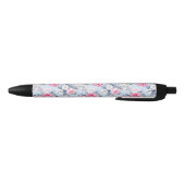 Stylo Noir Motif esthétique Shabby Chic Roses Rose (Bas)