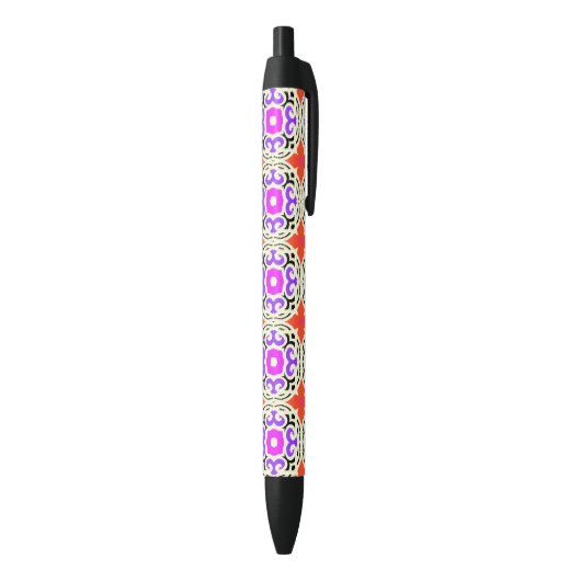 Stylo Noir Motif ethnique avec des motifs marocains (Bas (Vertical))