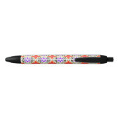 Stylo Noir Motif ethnique avec des motifs marocains (Dos)