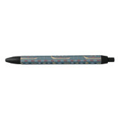 Stylo Noir Motif ethnique de pêche (Devant)