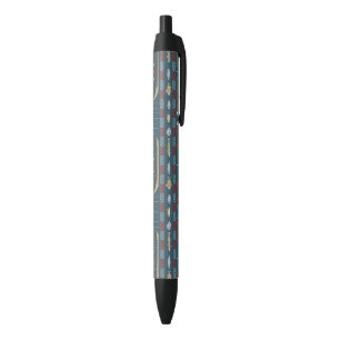 Stylo Noir Motif ethnique de pêche